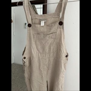 Linen overalls